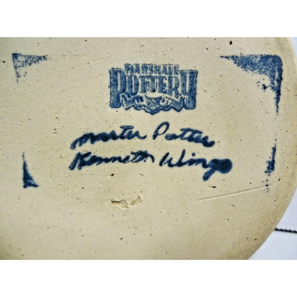 Vintage Marshall Pottery Master Potter Kenneth Wingo Crock Stoneware 2.750